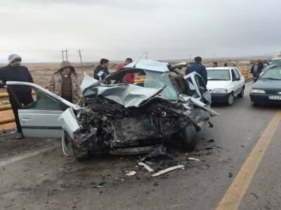 تجاوز به چپ علت سانحه مرگبار تصادف در محور ” دلبران- قروه “