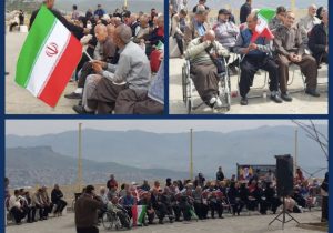 برگزاری پیاده‌روی بزرگ سالمندان و بازنشستگان سنندج در قدمگاه رهبر شهید انقلاب اسلامی آبیدر به مناسبت روز سنه